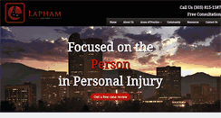 Desktop Screenshot of laphamlaw.com