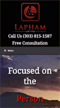 Mobile Screenshot of laphamlaw.com